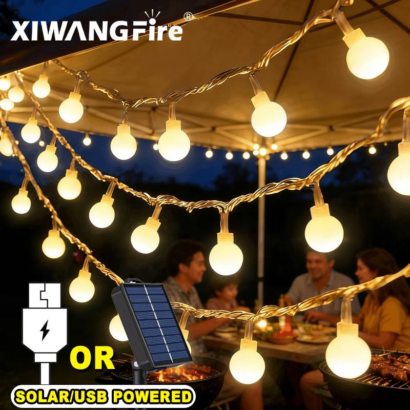 Outdoor Lighting Usb - 3-10M Güneş Enerjili/USB/Pil ile Çalışan Işık