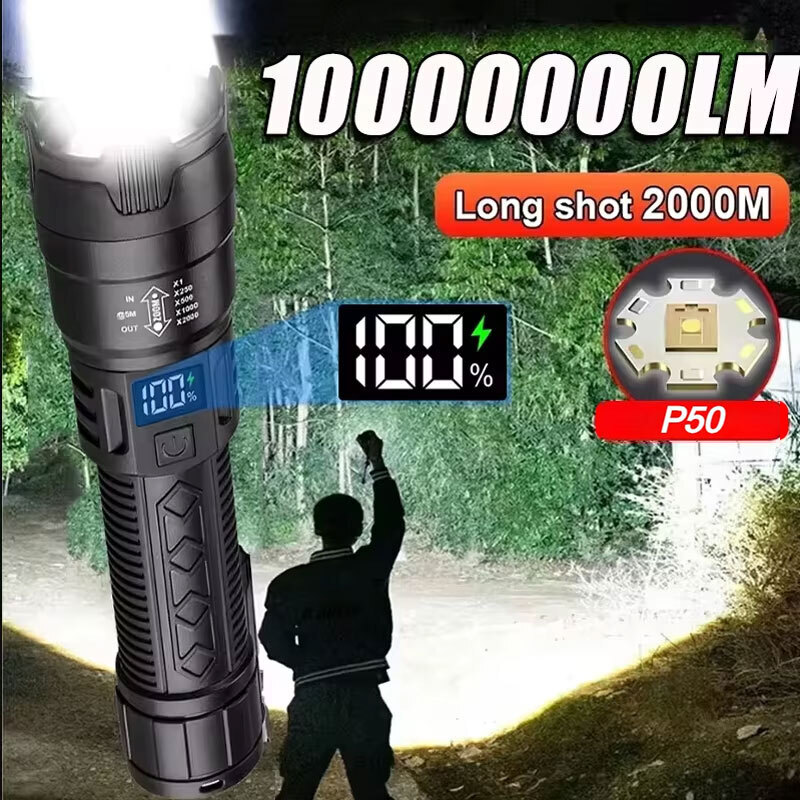 Outdoor Lighting Usb - Yüksek Güçlü Led El Fenerleri 2000LM