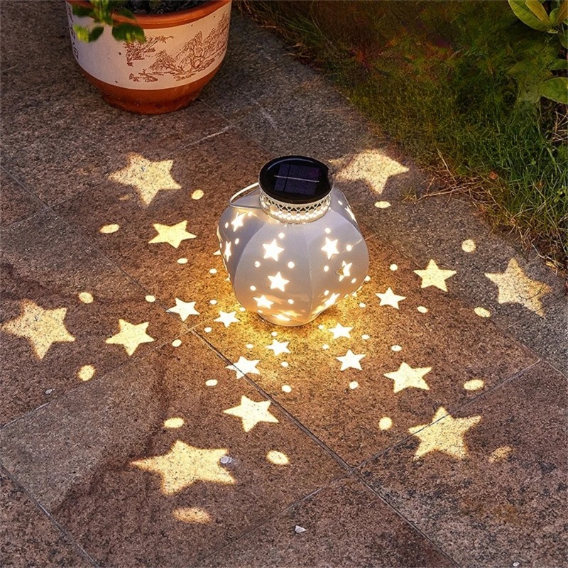 Outdoor Lighting For Patio - Bahçe Yıldız Projektör Lambası Asılı Güneş