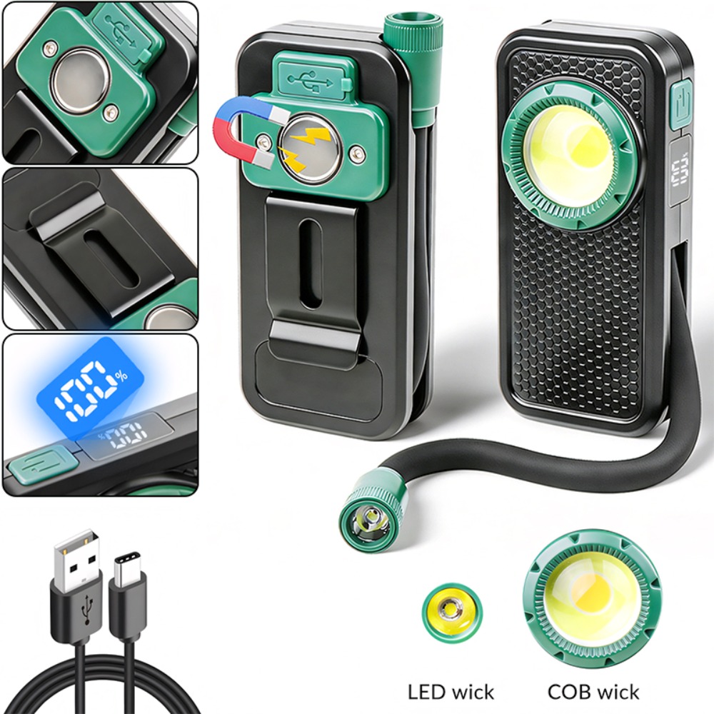 Outdoor Lighting Usb - Yeni Manyetik Çalışma Lambası, Kalem Klipsi,