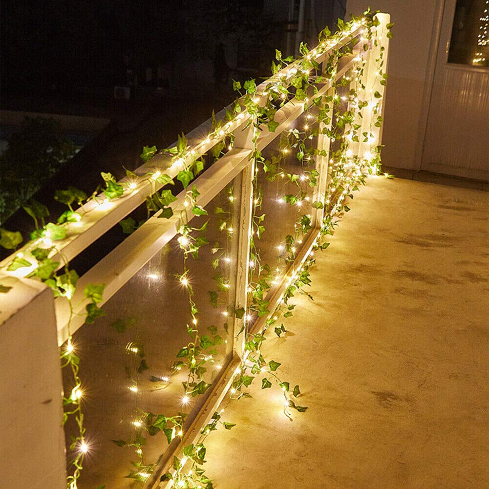 Solar Fairy String - Güneş Dize Işık Yapay Yaprak Çiçek