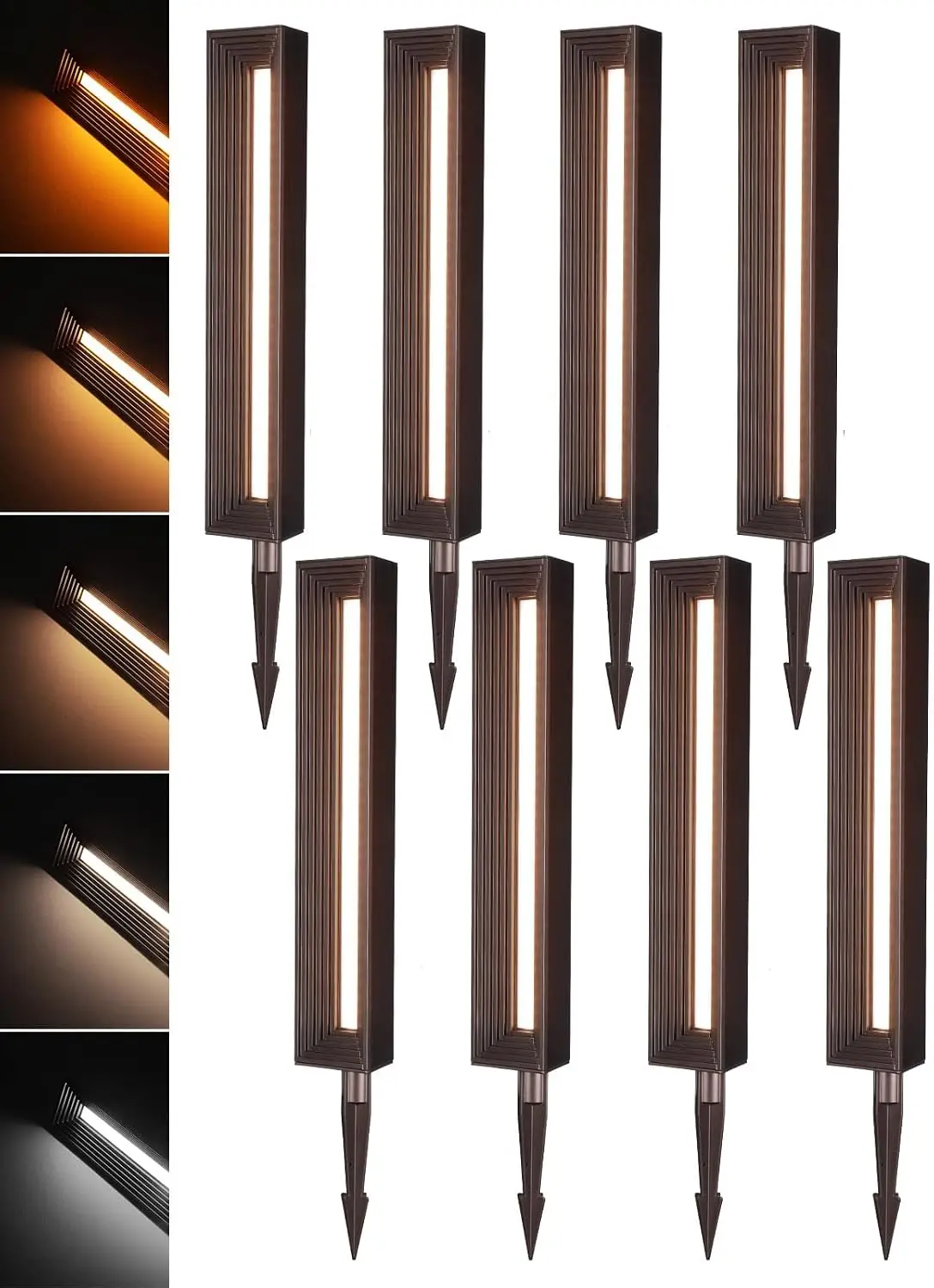 Outdoor Lighting Low Voltage - 8'li Paket 5CCT Düşük Voltajlı Peyzaj