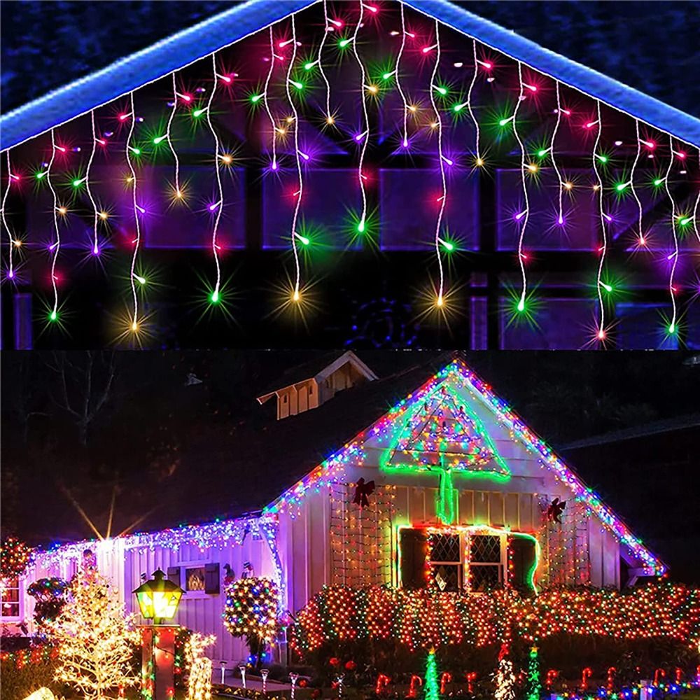 Outdoor Lighting Low Voltage - 400 LED'li Buz Saçağı Işıkları Düşük