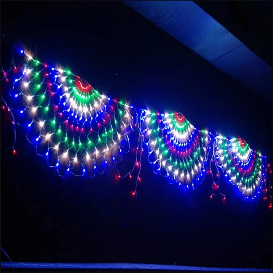 Outdoor Lighting Grid Screen - Ab/abd Plug 3.2*0.6M 420LED 3 tavuskuşu