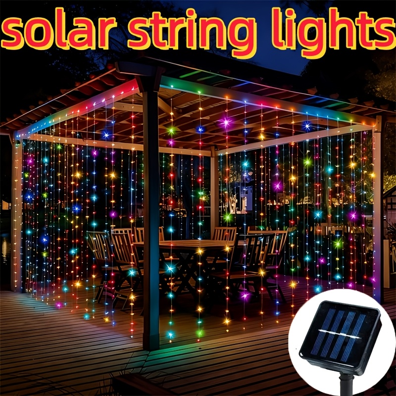 Outdoor Lighting No Wiring - Güneş Enerjili LED Perde Işık Dış