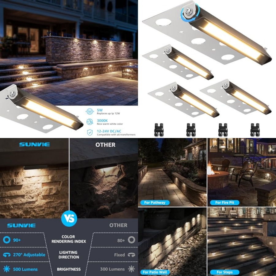 Outdoor Lighting Low Voltage - 7 İnç Hardscape Aydınlatma 5W LED