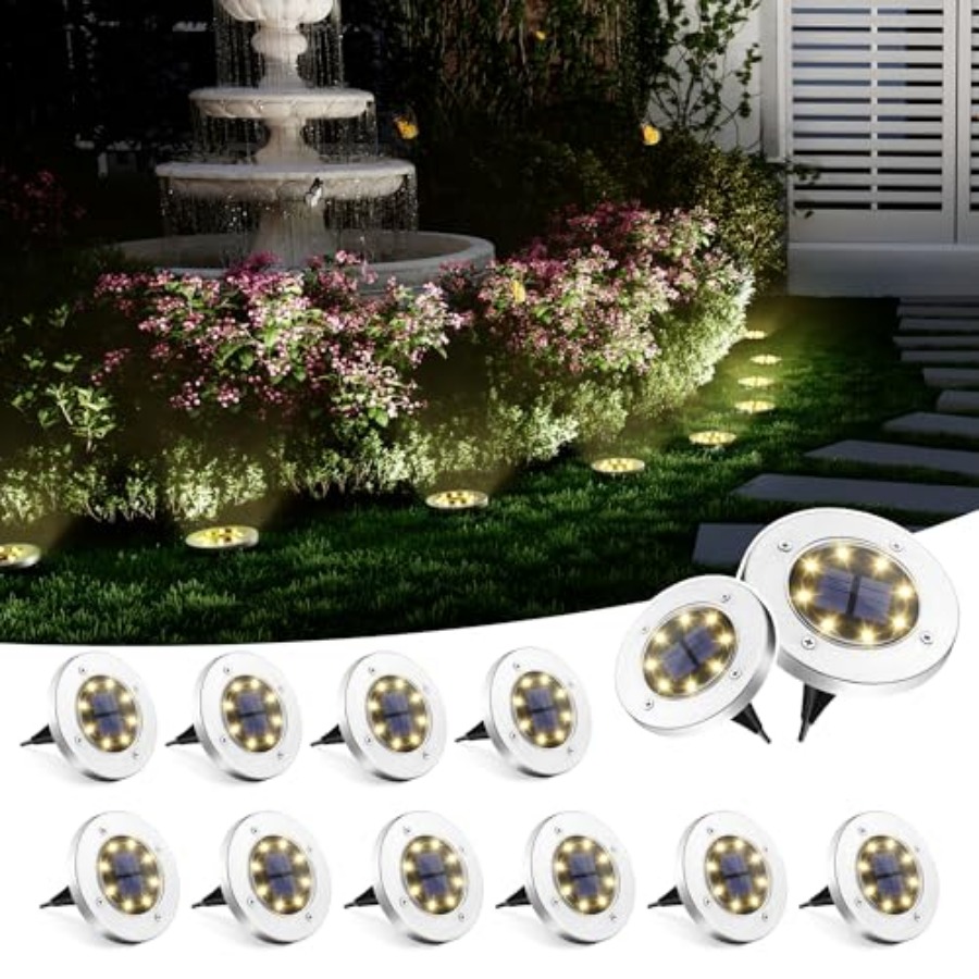 Outdoor Lighting For Patio - Güneş Enerjili Zemin Lambaları Dış Mekan