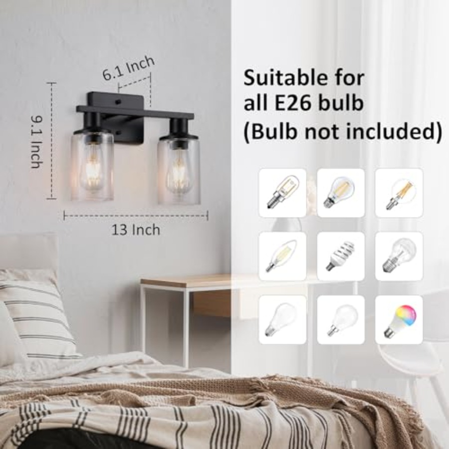 Aynanın Üzerindeki Mat Banyo A - Solar Wall Sconce incelemesi ve fiyatı