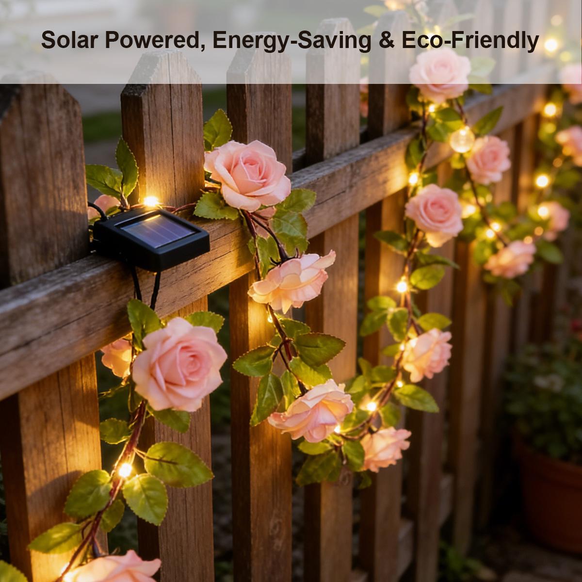 Güneş enerjili gül asma çiçekl - Solar Fairy String incelemesi ve fiyatı