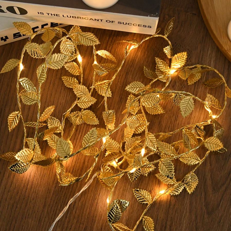 Altın Yaprak Rattan Bakır Tel  - Outdoor Lighting No Wiring incelemesi ve fiyatı