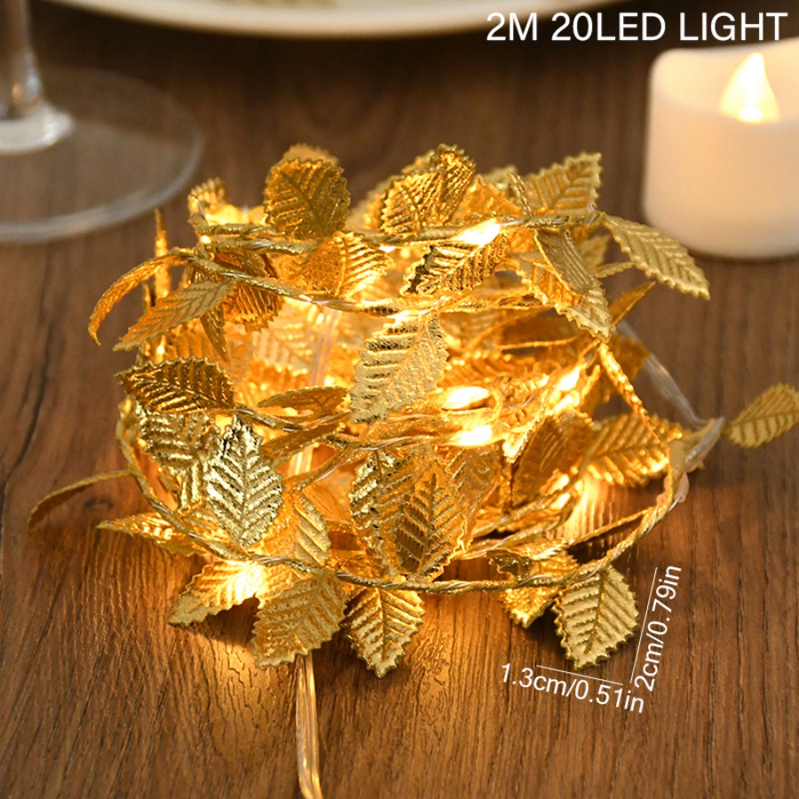 Altın Yaprak Rattan Bakır Tel  - Outdoor Lighting No Wiring incelemesi ve fiyatı