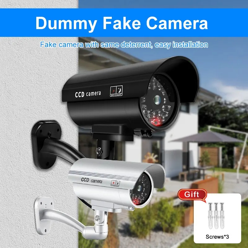 1PC Sahte Güvenlik Kamerası Su - Outdoor Lighting No Wiring incelemesi ve fiyatı