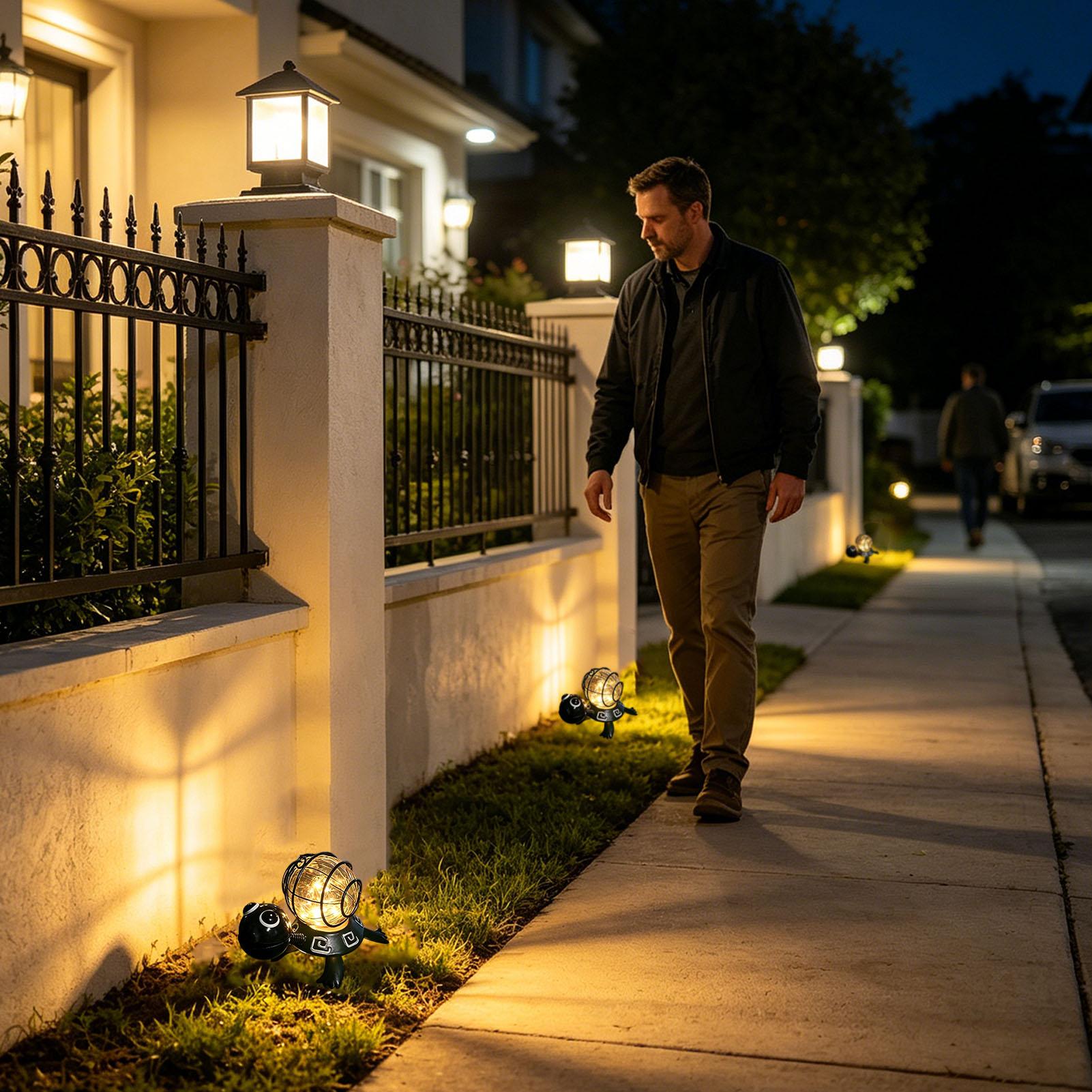 Kaplumbağa Şeklinde Güneş Ener - Outdoor Lighting For Patio incelemesi ve fiyatı