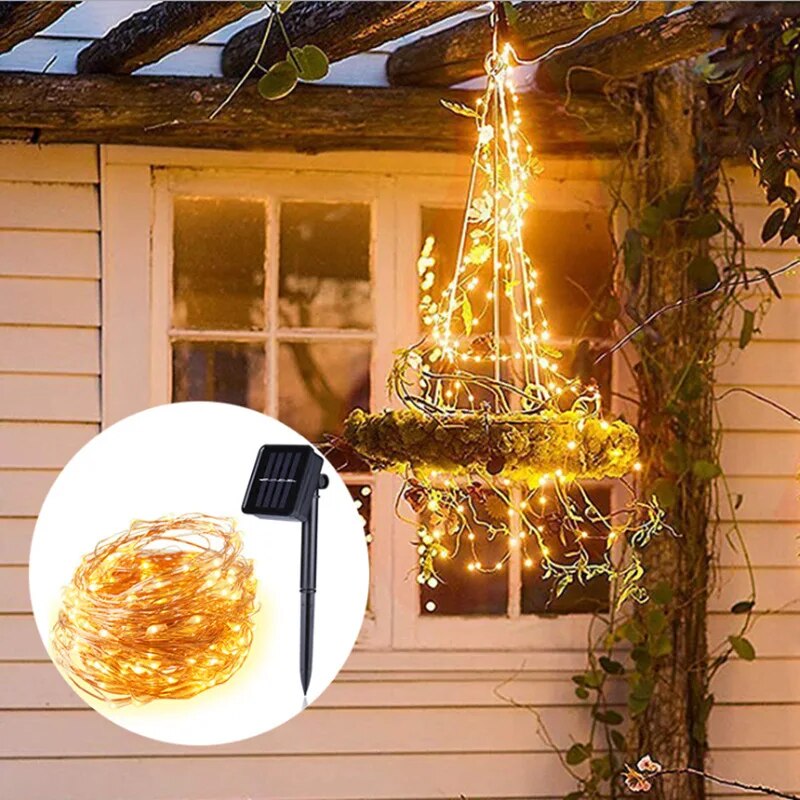 100 LED güneş peri su geçirmez - Outdoor Lighting No Wiring incelemesi ve fiyatı