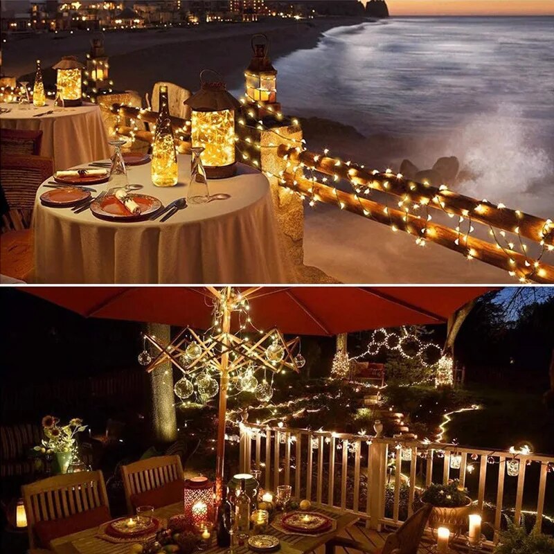 100 LED güneş peri su geçirmez - Outdoor Lighting No Wiring incelemesi ve fiyatı