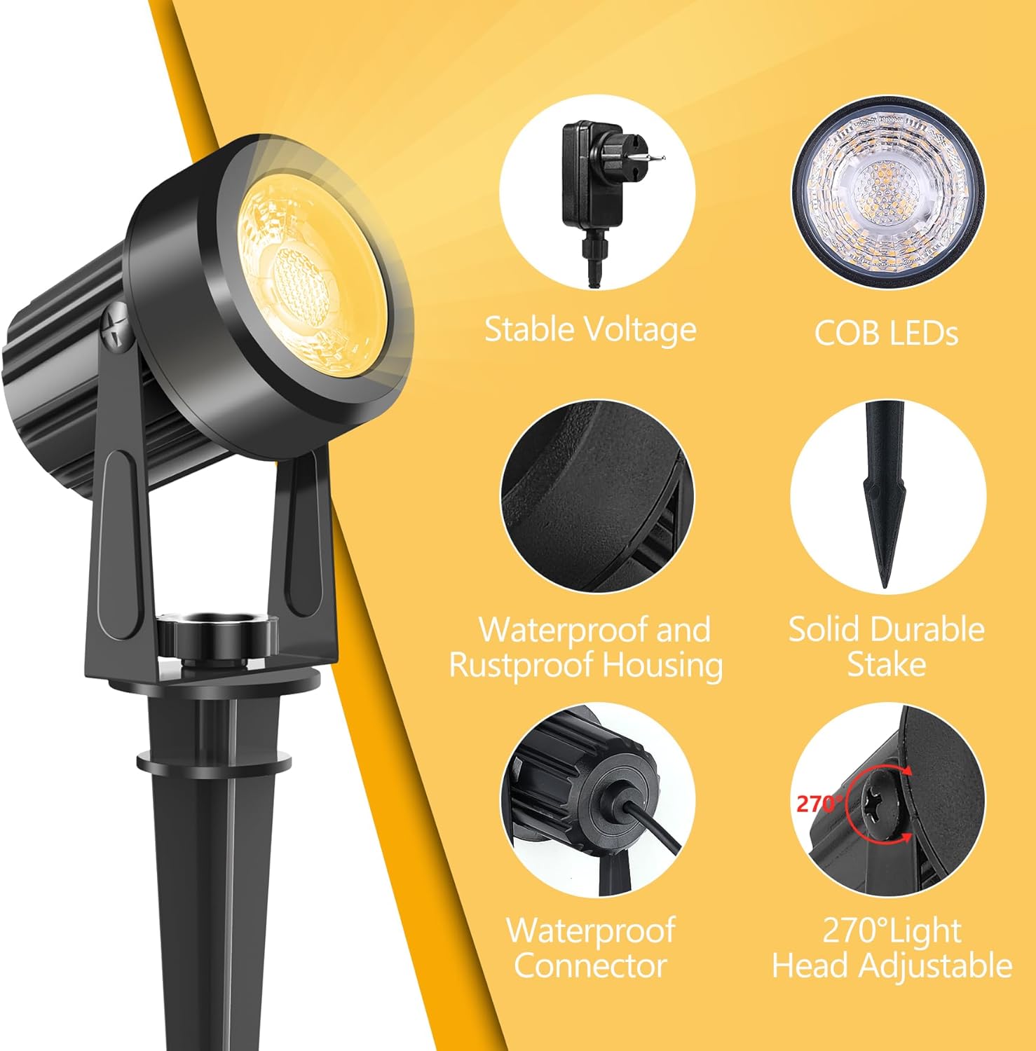 4/6/8LEDS 3000K Açık Spot Peyz - Outdoor Lighting Low Voltage incelemesi ve fiyatı
