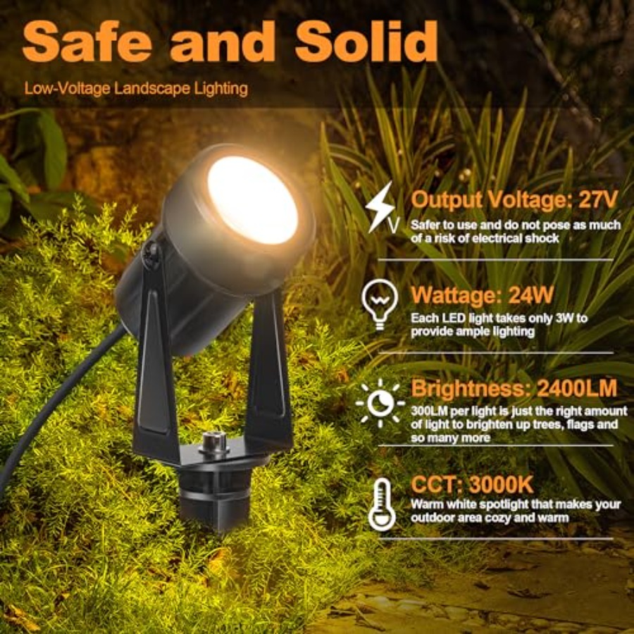 85.3FT LED Dış Mekan Peyzaj Sp - Outdoor Lighting No Wiring incelemesi ve fiyatı