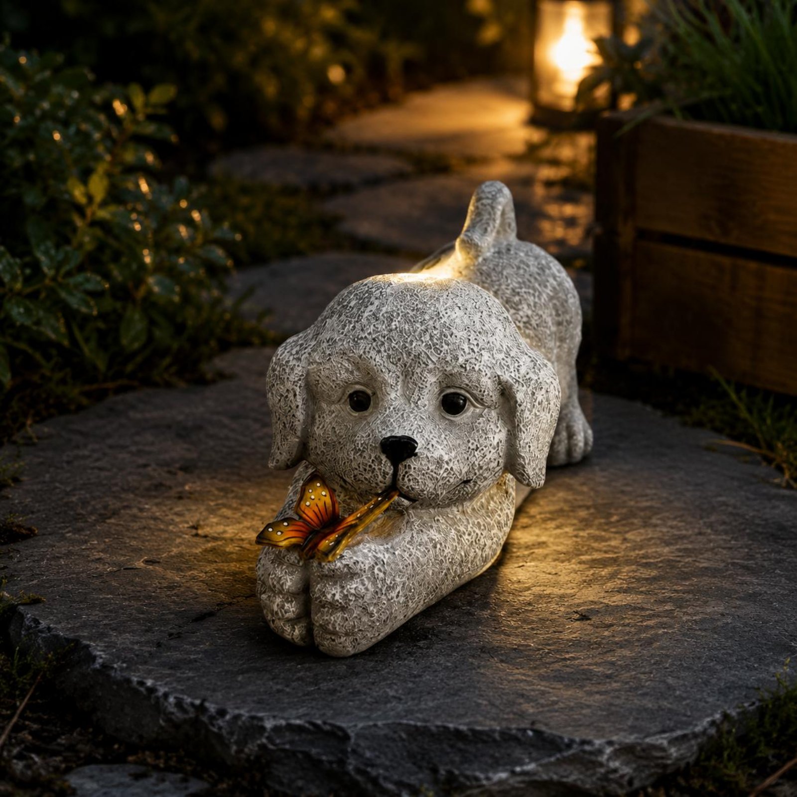 Güneş Enerjili Köpek Heykeli R - Outdoor Lighting No Wiring incelemesi ve fiyatı