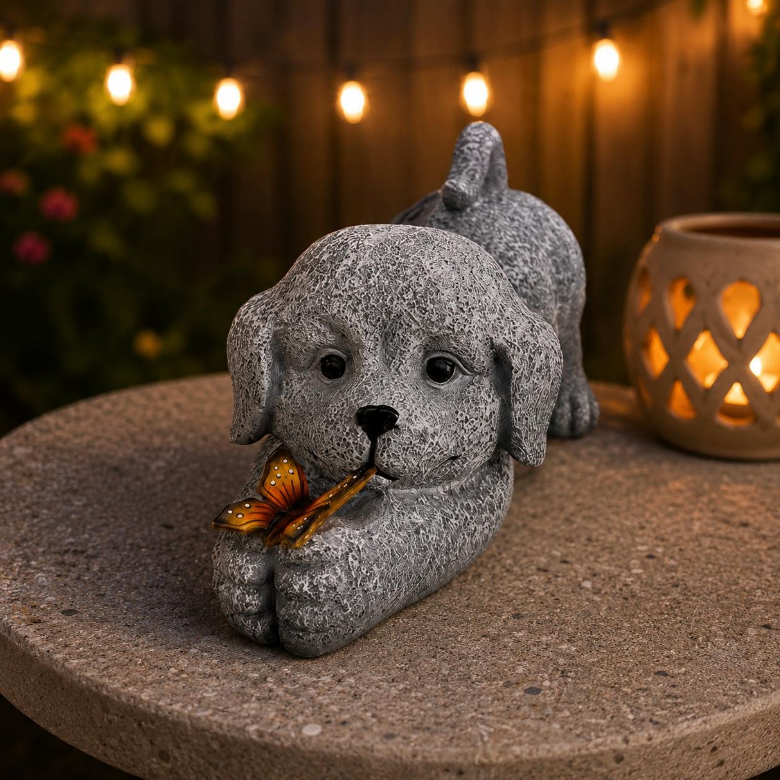Güneş Enerjili Köpek Heykeli R - Outdoor Lighting No Wiring incelemesi ve fiyatı