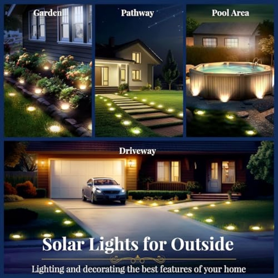Güneş Enerjili Zemin Lambaları - Outdoor Lighting For Patio incelemesi ve fiyatı